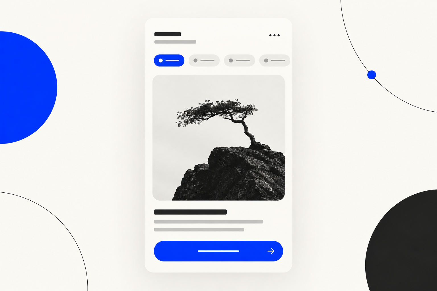 Conceptueel werkbeeld van een mobiele kennisapp